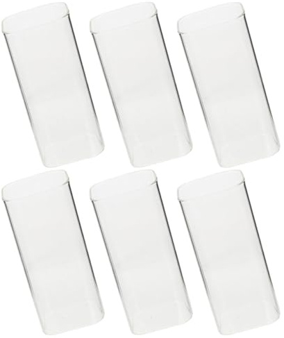 SOLUSTRE 6 pezzi Bicchieri Quadrati in Vetro Borosilicato Trasparente per Acqua Latte e Cocktail Resistenti Sbalzi Termici Adatti e Ristoranti