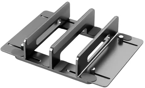 Adjustable Vertical Laptop Stand Desk Space Efficient Aluminum Notebook Holder Vertical Laptop Stand for Multiple Devices