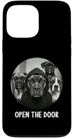 open the door dogs dog funny Boxer Case for iPhone 13 Pro Max