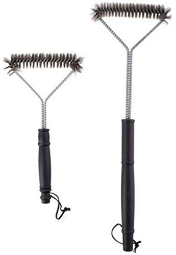 Original BBQ Collection 3-seitige Edelstahl Grillbürste 2er Set | Perfekt für alle gängigen Grills