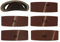 10 nastri abrasivi da 75 x 457 mm, grana da 40/60/80/120/180 la coppia, per levigatrice a nastro
