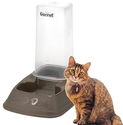 Automatischer Futterspender Wasserspender 2in1 Futterautomat Wasserautomat für Hunde Katzen Wasser und Futter Automat Spender Napf 700 ml