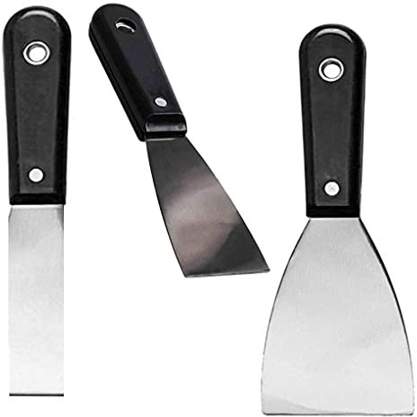 3Pc Filling Scrappers Home Decorating Wallpaper Paint Scraper Flat Set Top Tools