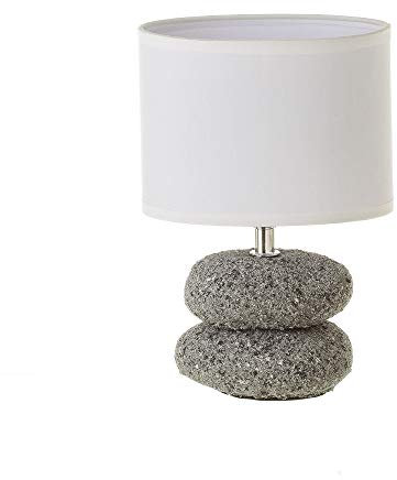 UNIMASA Lampe galet gris en céramique 24 cm