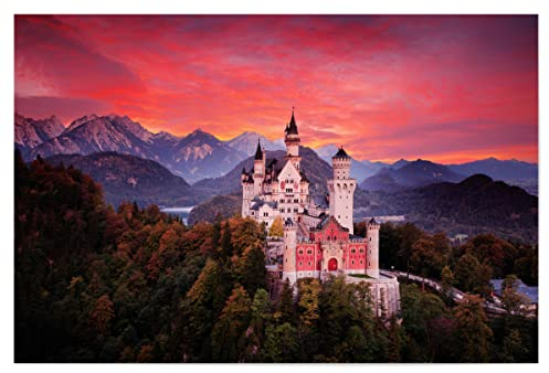 artboxONE Poster 30x20 cm Sehenswürdigkeiten Städte Schloss Neuschwanstein - Bayern - Bild Schloss