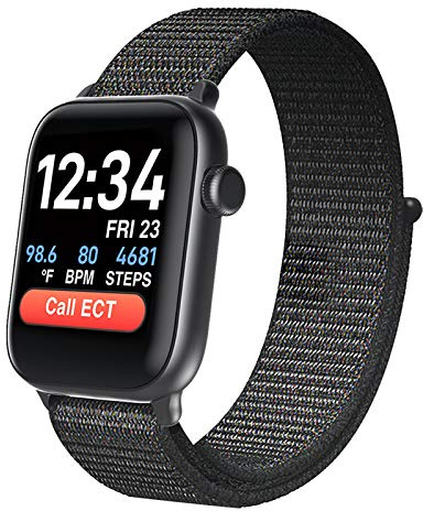 COCO Bluetooth Comfortable Health Monitoring Smartwatch for Seniors – Heart Rate, Body Temperature, Blood Oxygen, Activity Tracking, Medication Reminder, SOS Emergency PERS, Gift