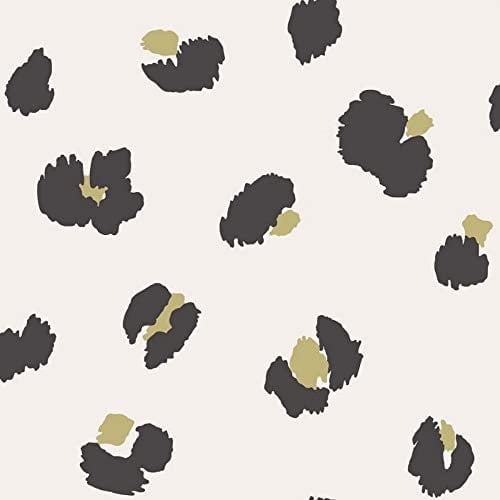 Large Leopard Spot Wallpaper Cream Holden 13032 - Cream/Black/Gold