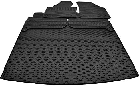 Mattenprofis Gummimatten + Gummi Kofferraumwanne Set passend für VW Caddy III IV ab Bj.2004-2020 GKK