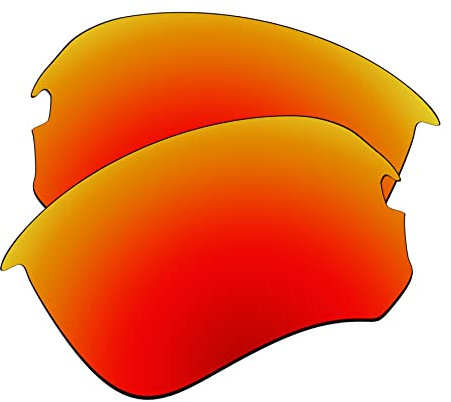 EZReplace Lentes de repuesto para gafas de sol Oakley Flak Draft OO9364 (lentes polarizadas), se adapta al marco Oakley Flak Draft (rojo fuego)
