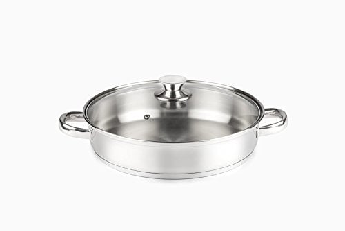 Cacerola baja 26 cm diámetro, acero Inoxidable 18/10