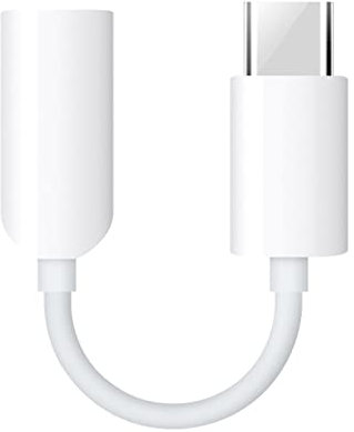 Adaptador de audio original Xiaomi USB Type-C a jack de 3,5 mm, adaptador de chip AUX a USB C para Xiaomi 12 12 Pro Mi11 Mi11 Ultra Mi11 Pro Mi10 Mi 10T Pro Mi9 Mi9 Mi9 Pro Mi8, color blanco