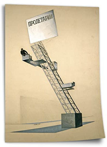 Printistico Poster El Lissitzky - Lenin Tribune Kunstdruck ohne Rahmen, Wandbild - A4, A3, A2, A1, A0, XXL - Wohnzimmer, Schlafzimmer, Küche, Deko