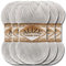 Hobby YARN Alize 5x 100g Angora Gold Türkische Premium Wolle Dünne Mohair aus Schurwolle Babywolle als Strickgarn Handstrickgarn Einfarbig Uni Yarn (Light Grey Melange | 208)