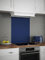 Midnight Blue Glass Kitchen Splashback 600mm x 750mm