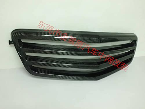 EXPY Auto Front Kühlergrille für Mercedes Benz W212,ABS Kühlergrill Front Motorhaube Kühlergrill Auto Grill Dekoration Zubehör,A/Carbonfiber