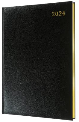 Collins Management 2024 Terminplaner Quarto Business Wochenansicht (Termine) – Geschäftsplaner und Organizer – Januar bis Dezember 2024 Terminplaner – Wochenansicht – Schwarz – QB7.99-24