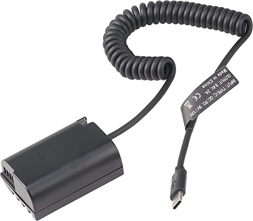 Hersmay USB Type-C zu DMW-BLK22 Dummy Batterie Stromadapter für Panasonic Lumix GH6, GH5 II, DC-S5, S5 II, S5 IIX Digitalkameras