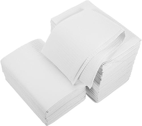 Beavorty Manicure Table Pads 125 Pcs Disposable Nail Art Table Towels Mat Nail Tips Art Paper Tattooing Table Mat Nail Table Pads Cover for Salon Practice Manicure White