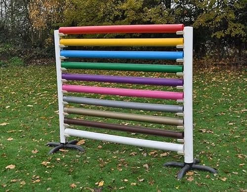 Kunststoff hindernisstange 175 cm, Mit holzkern (Blau)