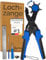 Pinza fustellatrice per cinturini orologi [SET COMPLETO] | Macchina per buchi cintura in pelle, carta, stoffa, Biothane e altro. Macchinetta buca cinture, perforatore con leva di comfort