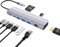 USB C Hub Multiport Adapter, 9 in 1 Docking Station Laptop with HDMI, Ethernet, 100W PD, 3 USB 3.0 Ports, USB-C Data Port, SD/TF Card Reader, Compatible with MacBook Pro/Air/Dell XPS/Lenovo