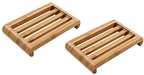 Alipis 2st Seifen Kiste Aus Bambus Und Holz Seifensparer Für Das Badezimmer Seifenschale Für Die Küche Seifenschale Aus Bambus Duschseifenschale Seifenhülle Reisen Haushalt Waschbecken
