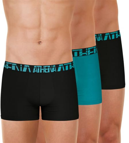 Athena Homme Micro sous-vêtement, Noir/Lac/Noir, XL EU
