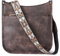 Telena Damen Schultertasche Klein, PU Leder Handtasche Damen Umhängetasche Klein Hobo Bag für Frauen Crossbody Bag mit Abnehmbarer Schultergurt,Kaffee