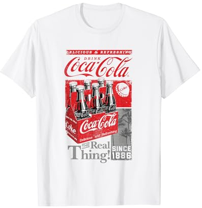 Coca-Cola T-Shirt Rétro Caisse à Bouteilles Blanc Homme S