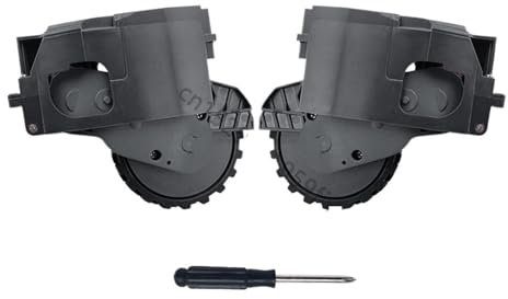 HqteK Roue de voyage, compatible for Xiaomi, compatible for Roborock S5 S50 S51 S502 S55, accessoires for la maison, roue d'aspirateur Robot, pièces de module de roue droite gauche (Color : L and R)