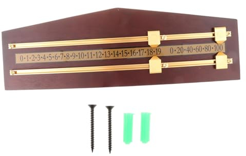 Oshhni Snooker Billard Anzeigetafel Billard Score Keeper Shuffleboard Anzeigetafel Snooker Anzeigetafel, Rot