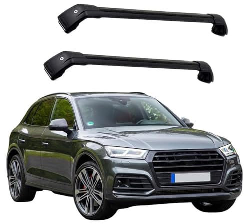 YIANKWY (2Stk) Dachgepäckträger Dachträger für Audi Q5/SQ5 8R SUV 2008 2009 2010 2011 2012 2013 2014 2015-2017 Aluminium Dachträger Querstangen Gepäckträger,B