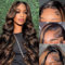22 inch Ombre Highlight Lace Front Wigs Human Hair 13x6 Body Wave 1B/30 Lace Front Wig Human Hair 180% Density HD Transparent Lace Frontal Wigs Human Hair Balayage Wig for Black Women