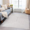 Carpetsale24 In- & Outdoor Teppich 280x370 cm – Wetterfest & XXL großer Teppich in Creme mit Bordüre Design & 3D Hoch-Tief-Effekt – Für Terrasse, Balkon, Wohnzimmer & Schlafzimmer