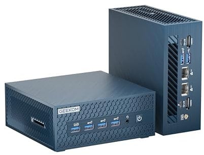 GEEKOM IT1 Mega Ultra 5 125H AI Mini PC(3 Jahren Garantie) - 2.5G Dual LAN Port, 32 GB DDR5 und 1 TB SSD, Intel ARC GPU AI Boost/WiFi 7/BT5.4/USB4.0/8K, Kompakter Desktop-PC für Zuhause und Büro