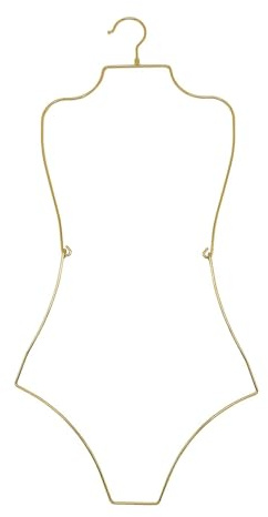 Qianly Dessous Kleiderbügel, Badeanzug Kleiderbügel, Bademoden Kleiderbügel, Körperform Präsentationsständer, Kleidung, Mädchen, Schrank, Jungen, Strandbekle, Gold