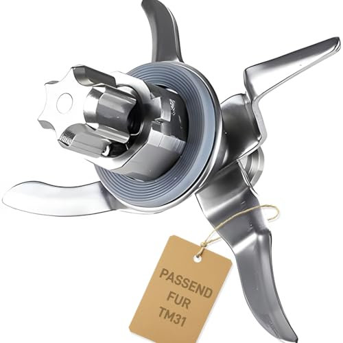 Cuchilla Mezcladora de Repuesto, Cuchilla de Repuesto para Thermomix Tm31,Accesorios de Acero Inoxidable, Cuchillo Mezclador de Hélice para Thermomix Robot de Cocina Tm31