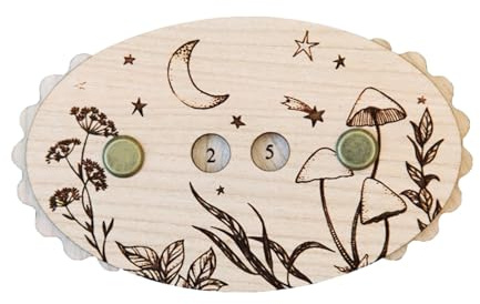 RETUOLWAG Strickzähler aus Holz, Reihenzähler zum Stricken, Stricken, Reihenzähler, Häkelreihenzähler für Bastelprojekte