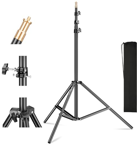 Godox Soporte de luz de 240 cm / 94 in, Resistente con Bolsa de Transporte Universal de Tornillo de 0,6 cm, portátil para Estudio de fotografía, fotografía de Retratos