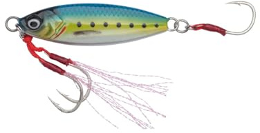 Savage Gear Slow Seeker Jig, Angelköder mit Fallblatt-Aktion, Ultra-scharfe Salzwasser-Haken, 10-60g, Mehrfarbig, Jig-Köder, Slow Jigging
