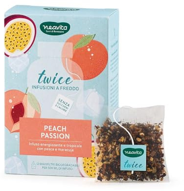 Neavita twice peach passion maxi filtro infuso a freddo