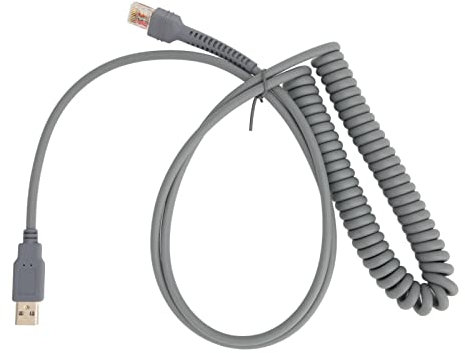 Fictory USB Barcode Scanner Cable, 3 Meters, Compatible with Symbol LS2208 LS1203, Durable Replacement for Reliable Scanning Needs