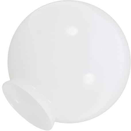 KONTONTY Ceiling Light Shade Replacement 150mm Round Glass Globe Lamp Shade Frosted Milk White Glass Ceiling Fan Light Cover for Household Pendant Fixtures