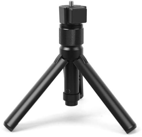 AIOUHMYM Handy Stativ Adapter | Aluminium Halterung, tragbar 360° drehbar mit 1/4 Schraubenloch, passend für Handys und Kameras