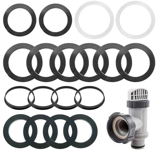 18 piezas juntas de desagüe de lavabo, juntas de sifón, juntas de sellado | Junta de goma hidráulica para fregadero de cocina, lavabo, válvulas de vaciado, bañeras de 40 mm/45 mm/56 mm