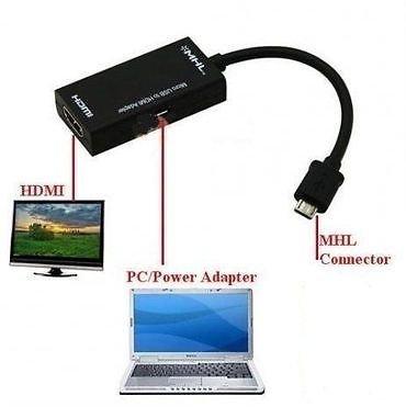 Babz Tech Adaptador de cable micro USB a HDMI MHL de 1080p para Sony Xperia Z2, Z3, Z4