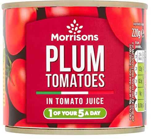 Morrisons Plum Tomatoes 220g