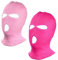 CHENGZI 3-Loch-Ski-Gesichtsmaske, Sturmhaube, Vollgesichtsmaske für Radfahren, Skifahren, Winter, Outdoor-Sport, 2er-Set (rosa + rosarot)