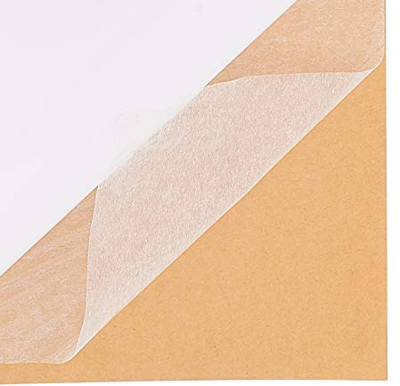BENECREAT 16 Blatt A4 Doppelseitige Klebeblätter Rechteck Selbstklebendes Klebeband Sandwich-Schicht mit Doppelseitenband für Geschenkpapier handgefertigte Karte, 30.7x21cm
