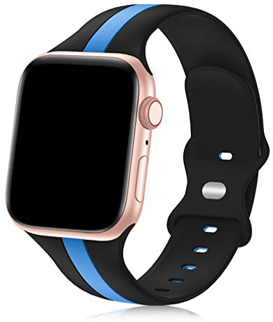 Designer Sport Band Compatible with Apple Watch iWatch Bands 38mm 40mm 41mm 42mm 44mm 45mm 49mm Men Women, Soft Silicone Strap Wristbands for Apple Watch Series 11/10/9/8/7/6/5/4/3/2/1/SE/Ultra